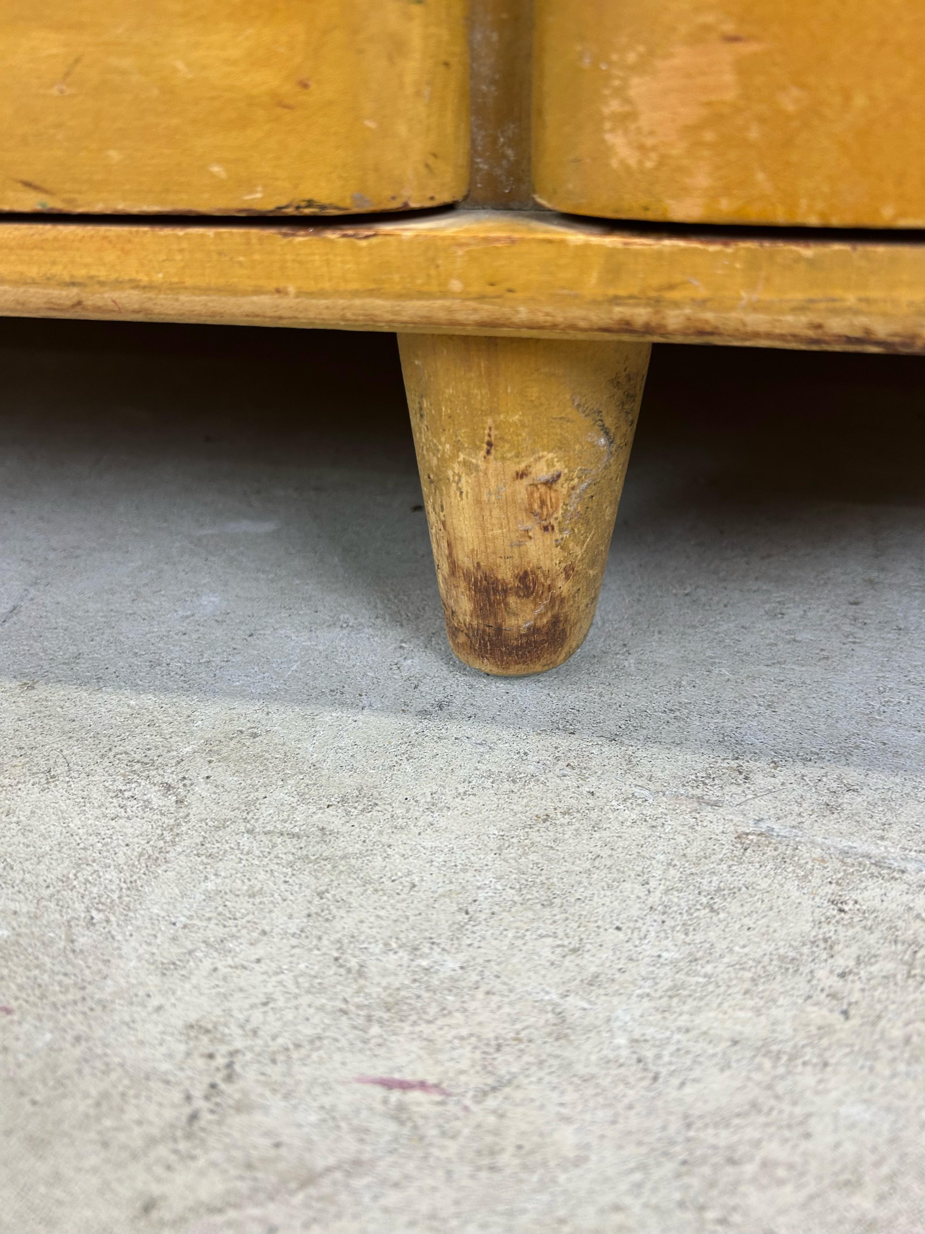 Comò basso a 8 cassetti in stile Heywood Wakefield, stile metà secolo moderno in vendita 12