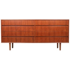 Mid-Century Modern 8-Drawer Teak Dresser