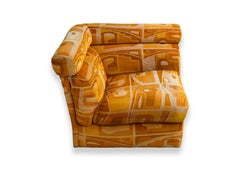 Mid Century Modern 8pc Modular Lenor Larsen Style Orange Sofa Sectional