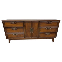 Mid-Century Modern 9-Drawer Walnut Dresser