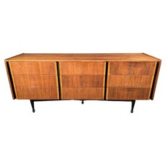 Mid-Century Modern 9 Drawer Walnut Dresser