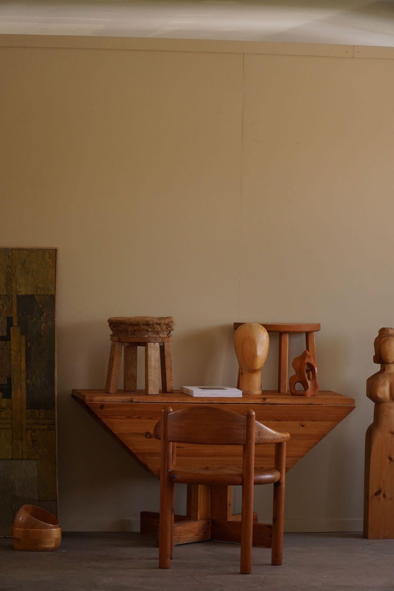 Mid Century Modern, A Asymmetric Swedish Folding / Flip Table in Pine, 1950s 14