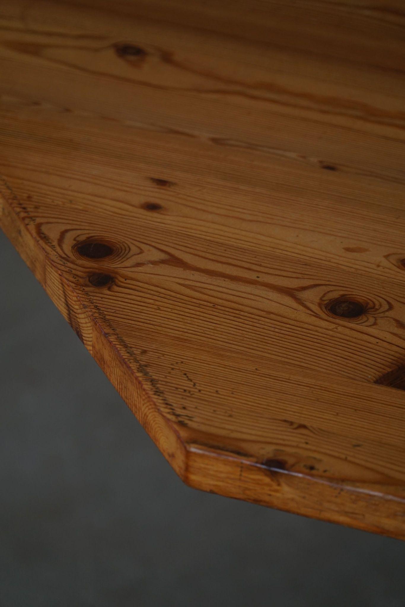 Mid Century Modern, A Asymmetric Swedish Folding / Flip Table in Pine, 1950s 1