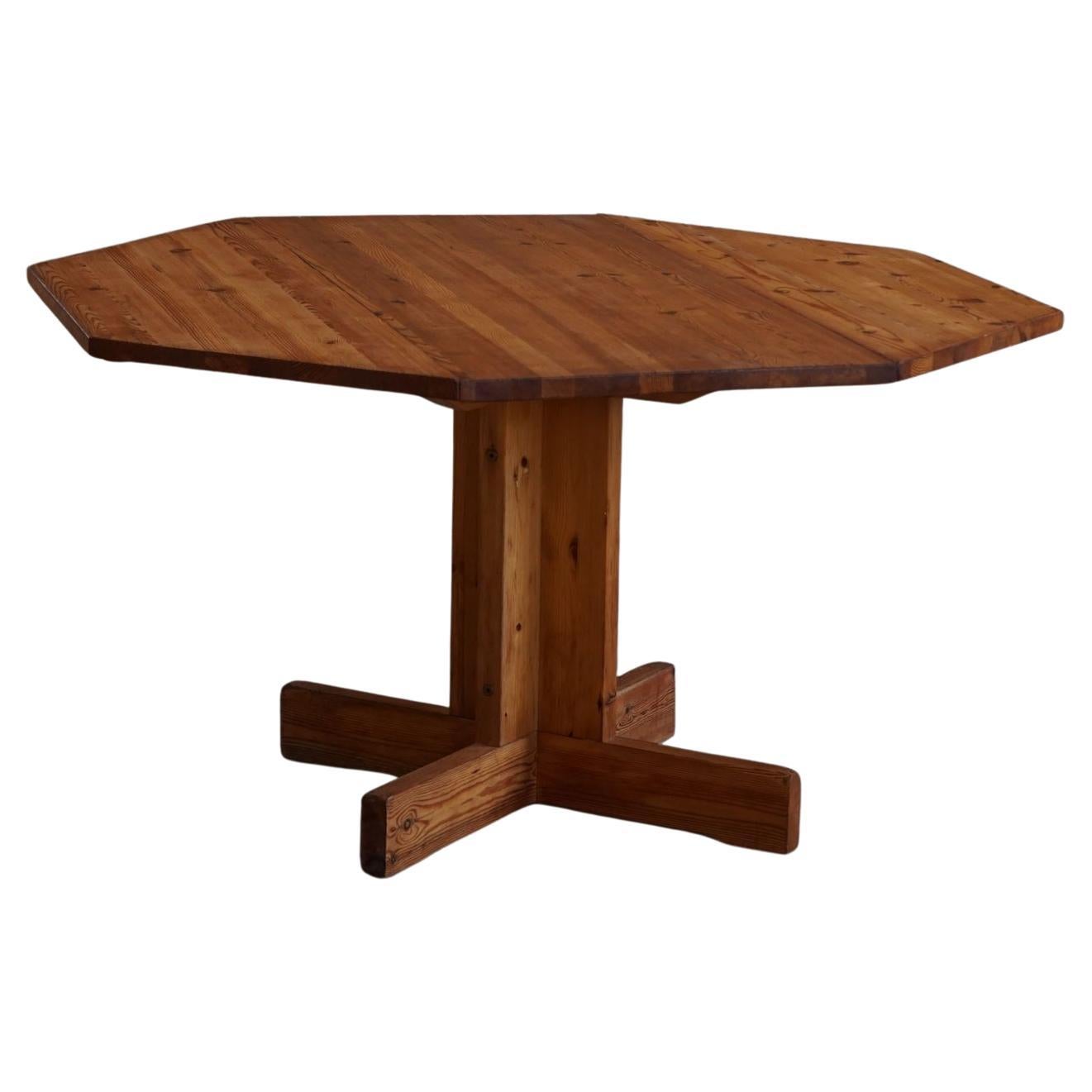 Mid Century Modern, A Asymmetric Swedish Folding / Flip Table in Pine, 1950s