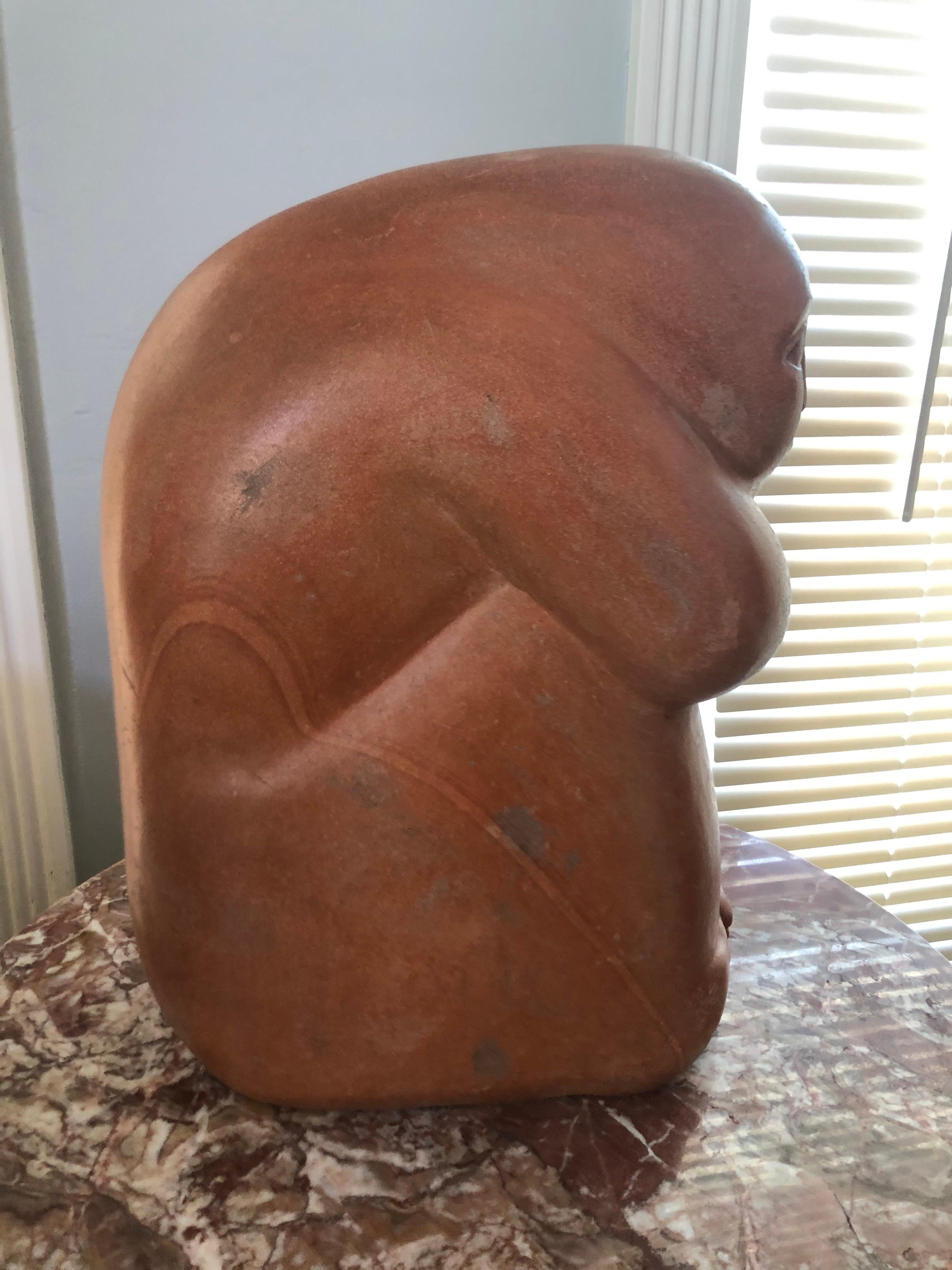 Mid-Century Modern Abstract Statue of a Woman 4