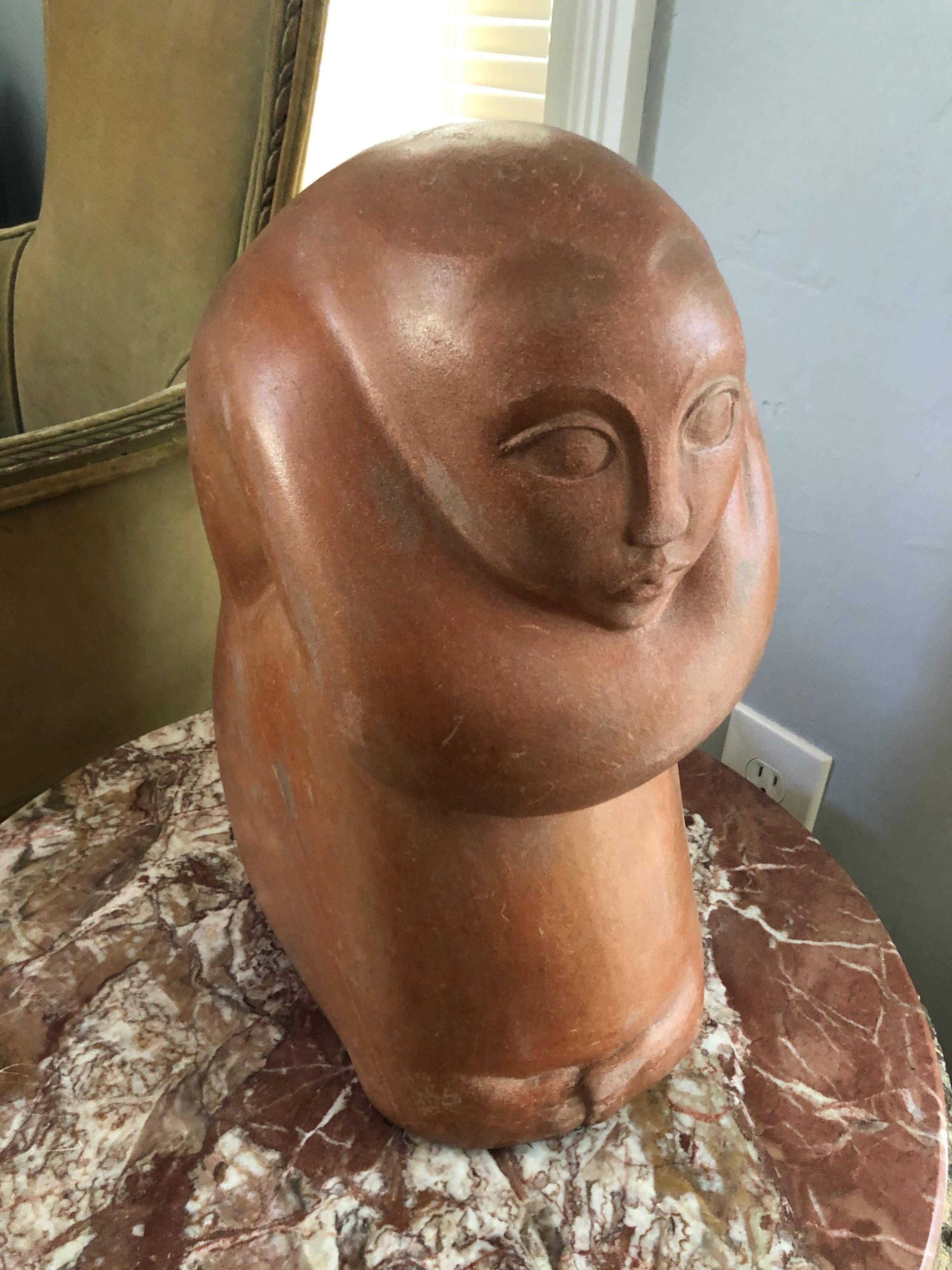 Mid-Century Modern Abstract Statue of a Woman 2