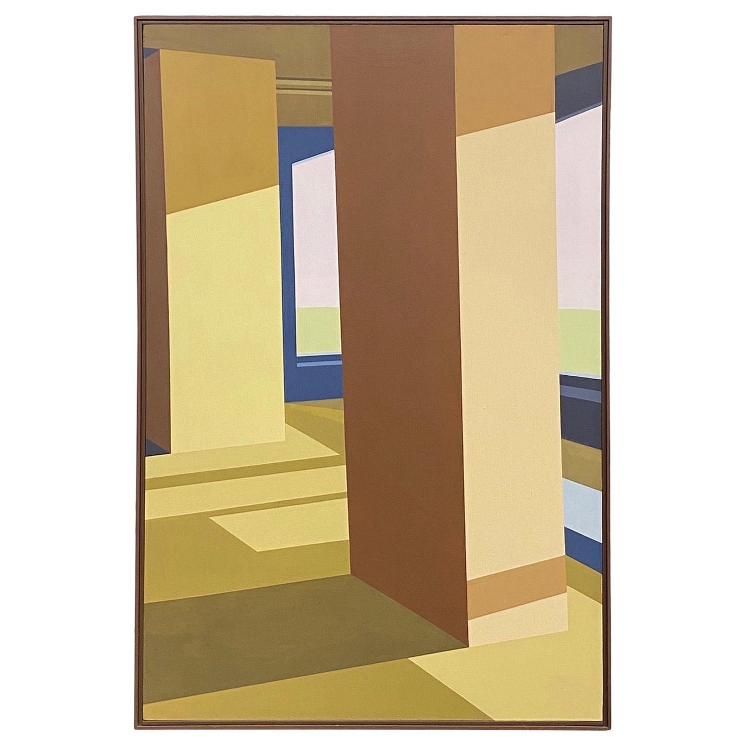 MidCentury Modern Original Sylvia Rosen New York City Abstract Skyline