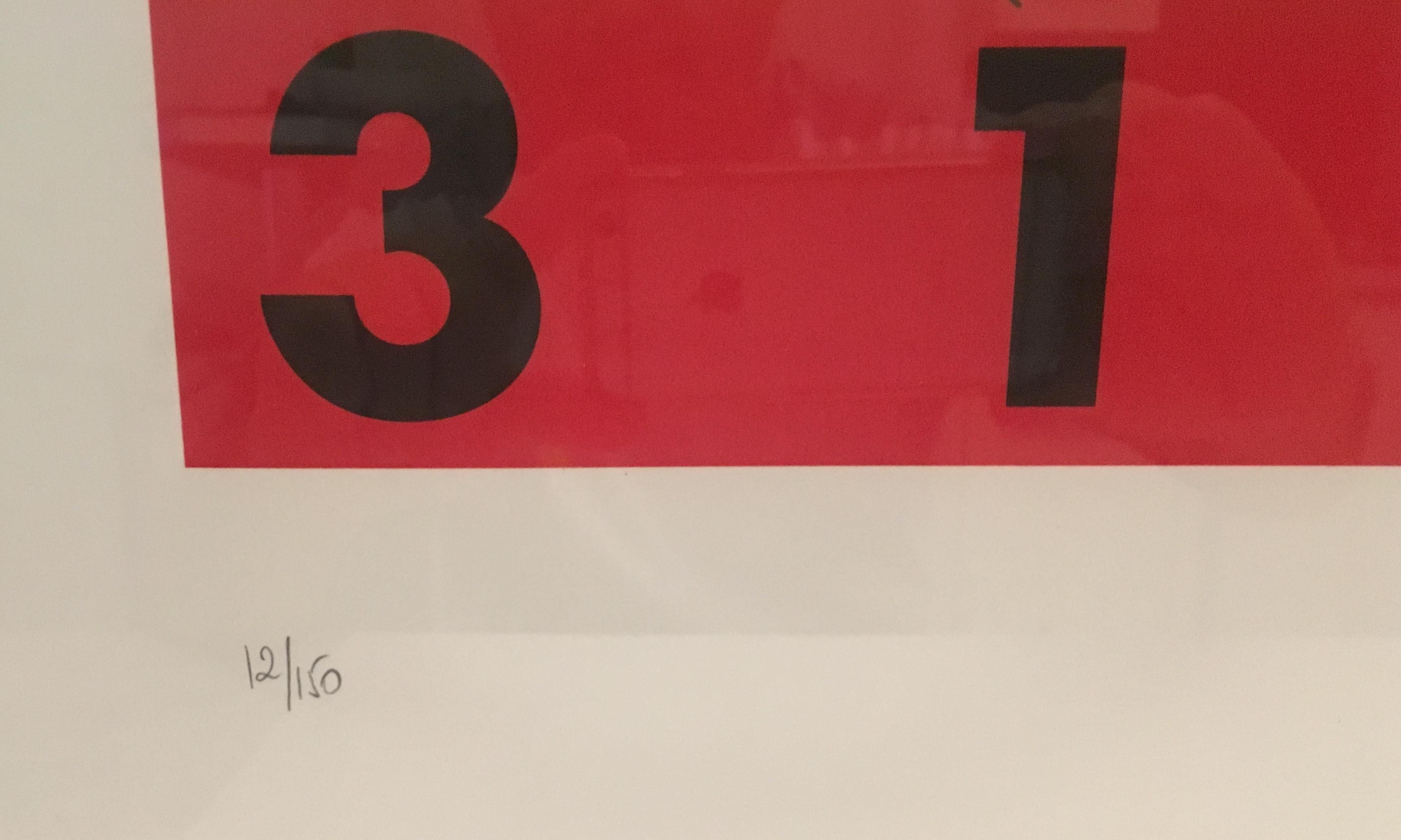 Litografía de arte abstracto moderno de mediados de siglo firmada por Aki Kimoto Siglo XXI y contemporáneo en venta