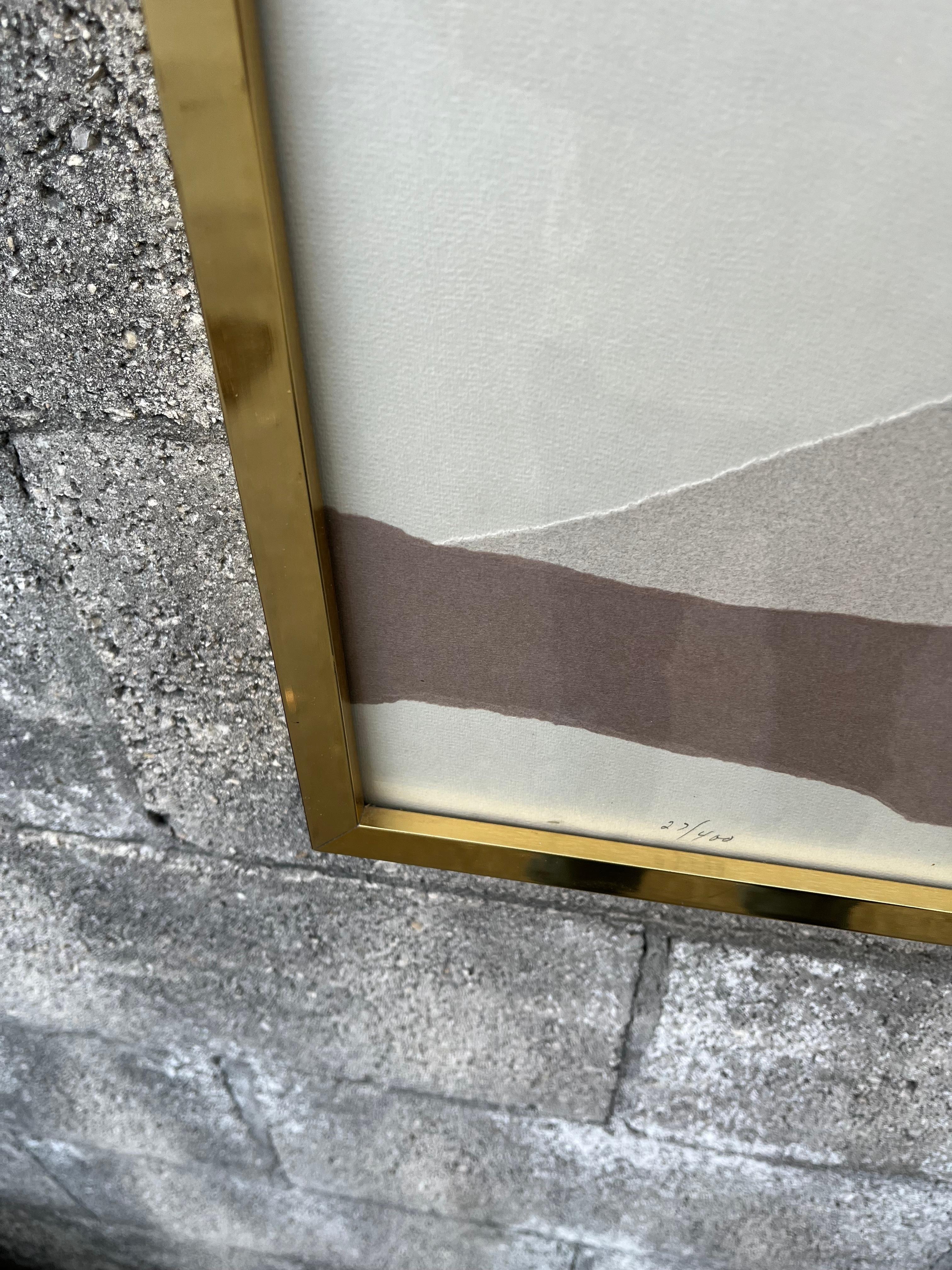 Mid Century Modern Abstract Art Media by American Artist Harris Strong. C 1970s For Sale 6