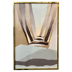 Mezzo d'arte astratto moderno di metà secolo dell'artista americano Harris Strong. C Anni '70