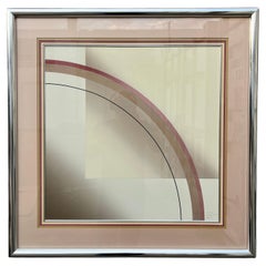 Mid Century Modern Abstract Artwork "Espacio II" by John Martineau. Circa 1970s