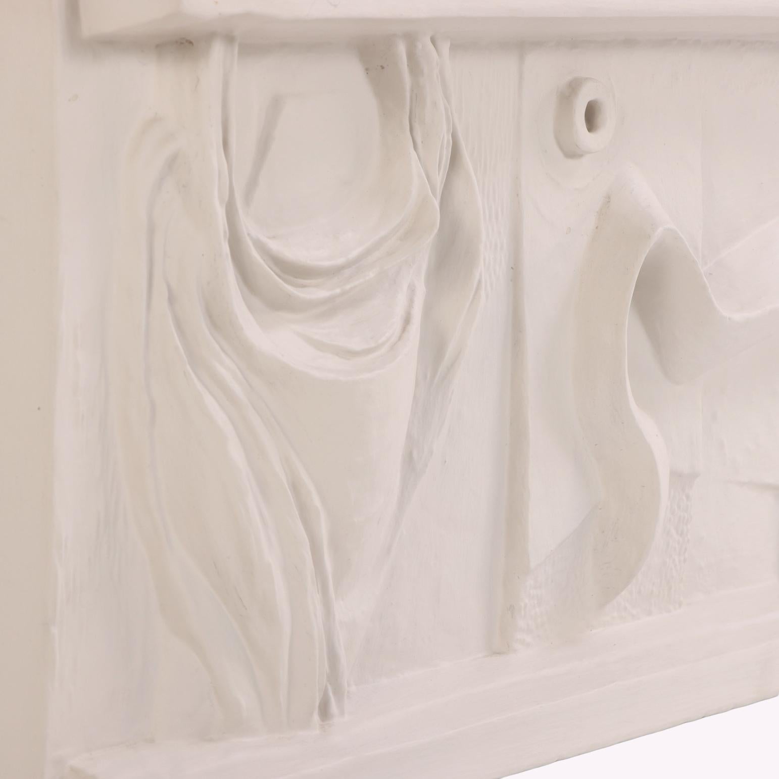 Mid-Century Modern Abstract Bas-Relief Wall Sculpture, C. 1960s. For ...