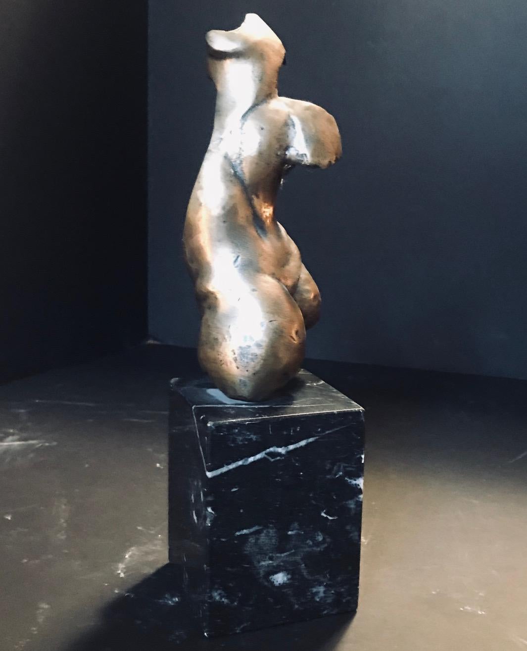 bronze torso sculpture