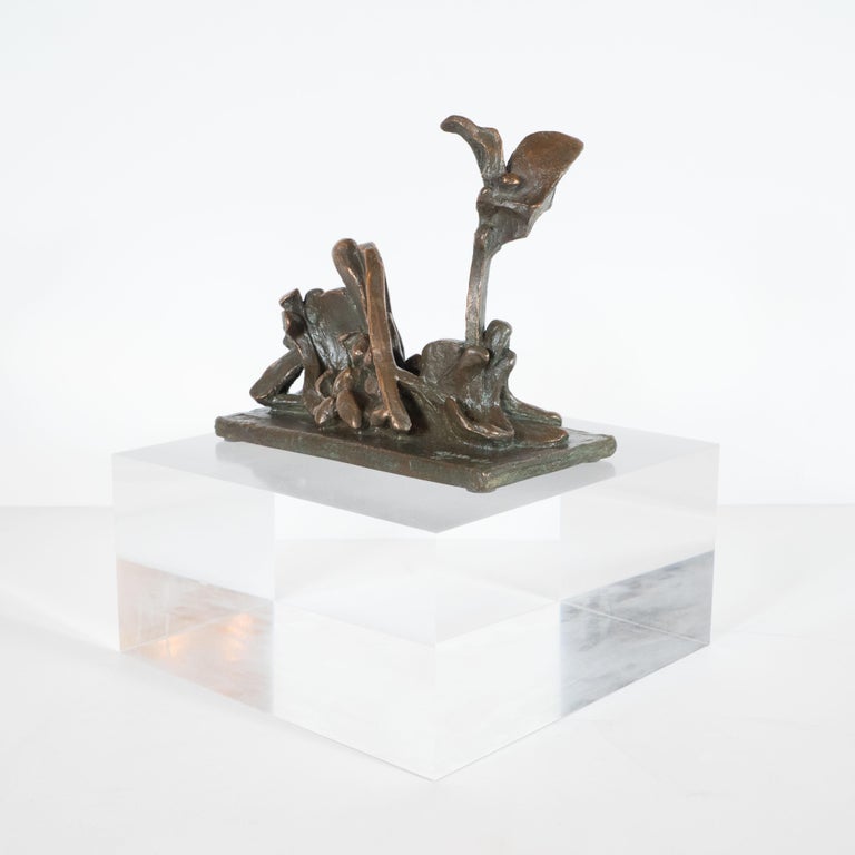 MidCentury Modern Abstract Bronze Sculpture, "Garden of Eden" by Jim
