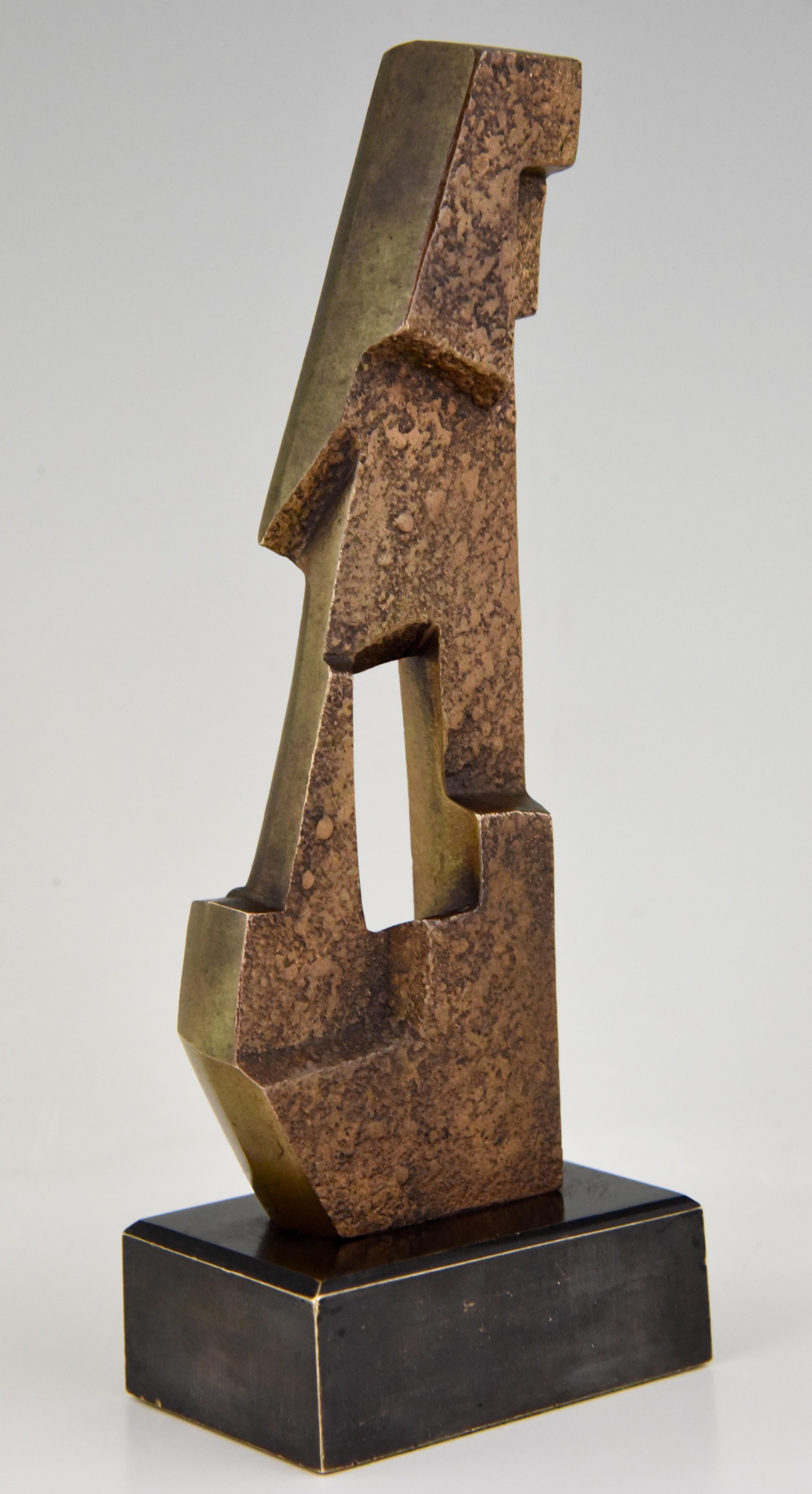 Late 20th Century Mid-Century Modern Abstract Bronze Sculpture VSO, 1970