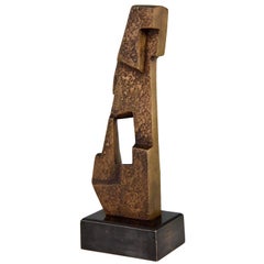 Mid-Century Modern Abstract Bronze Sculpture VSO, 1970