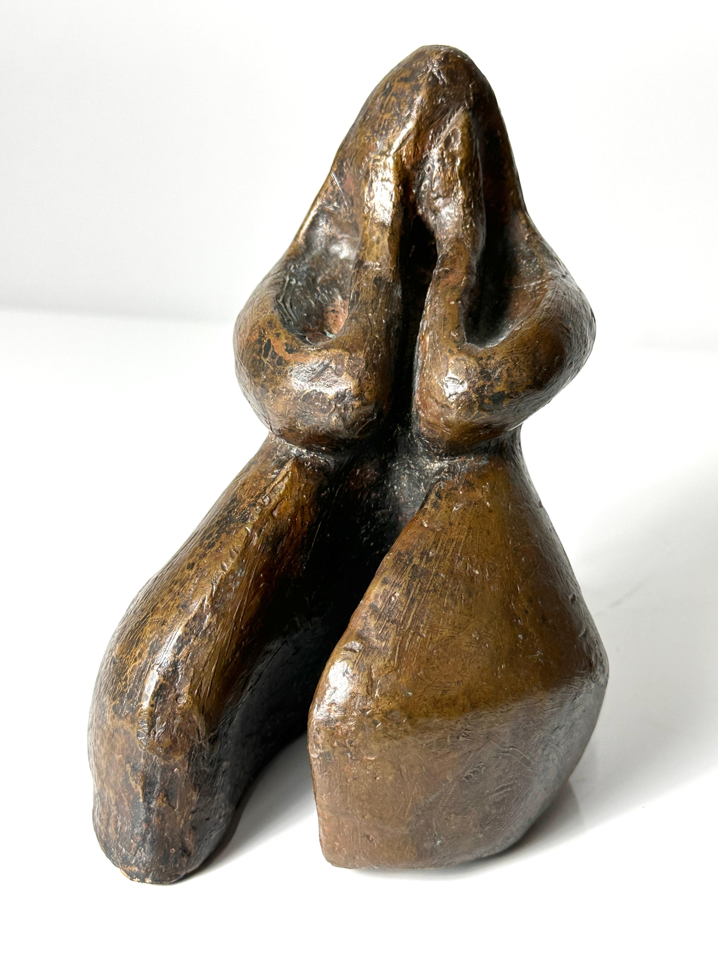 Scultura in bronzo di espressionismo astratto della metà del secolo scorso Richard Kozlow Att. In condizioni buone in vendita a Troy, MI