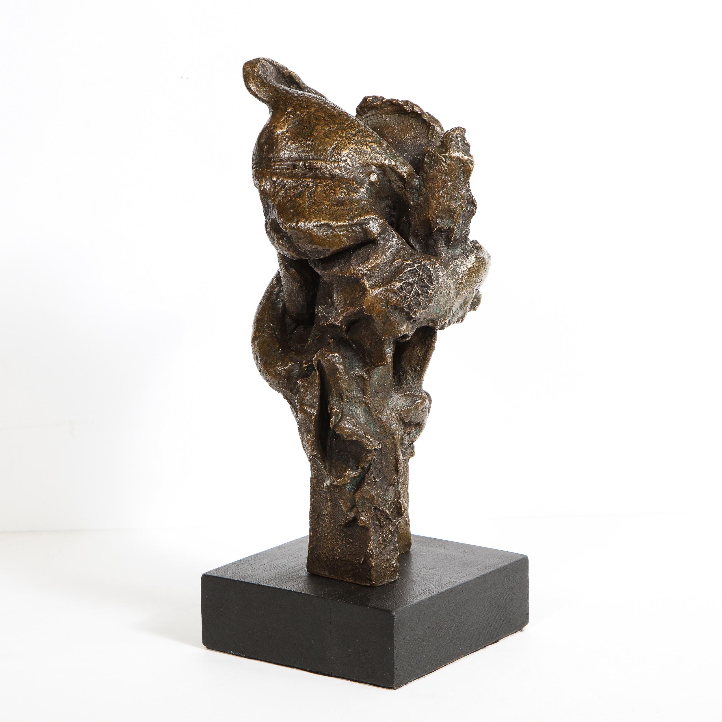 Mid-Century Modern Abstract Expressionist Bronze Sculpture, Manner of De Kooning 5