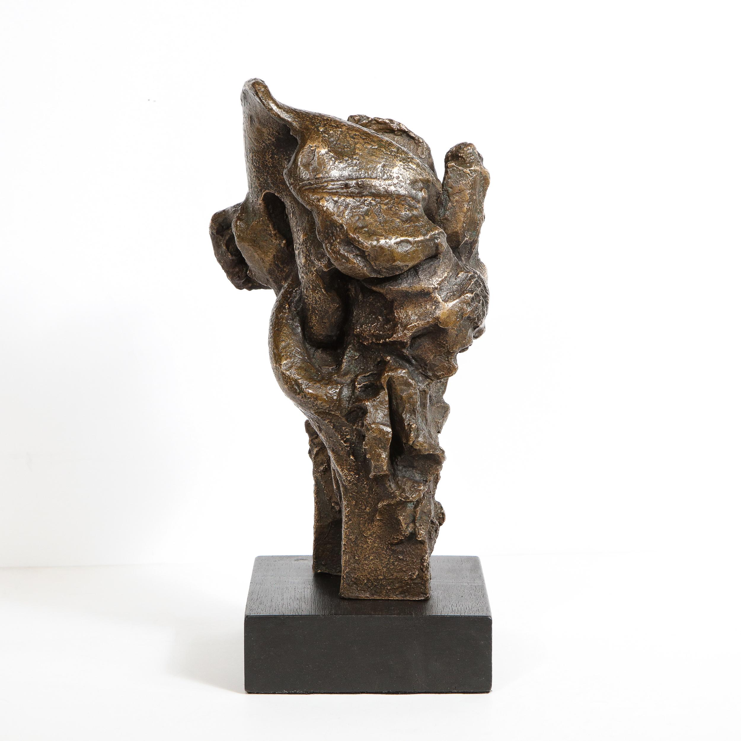 Mid-Century Modern Abstract Expressionist Bronze Sculpture, Manner of De Kooning 6