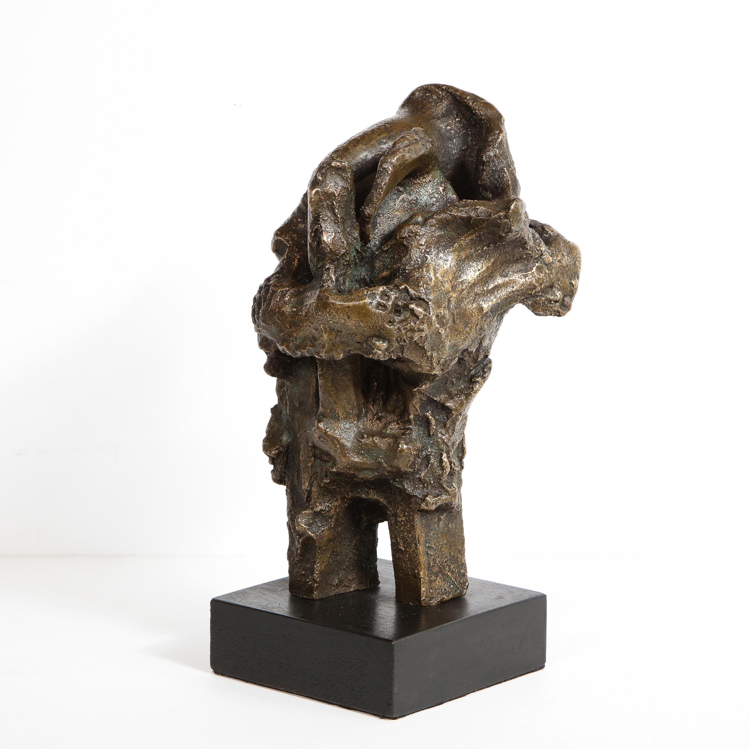 Mid-Century Modern Abstract Expressionist Bronze Sculpture, Manner of De Kooning 3