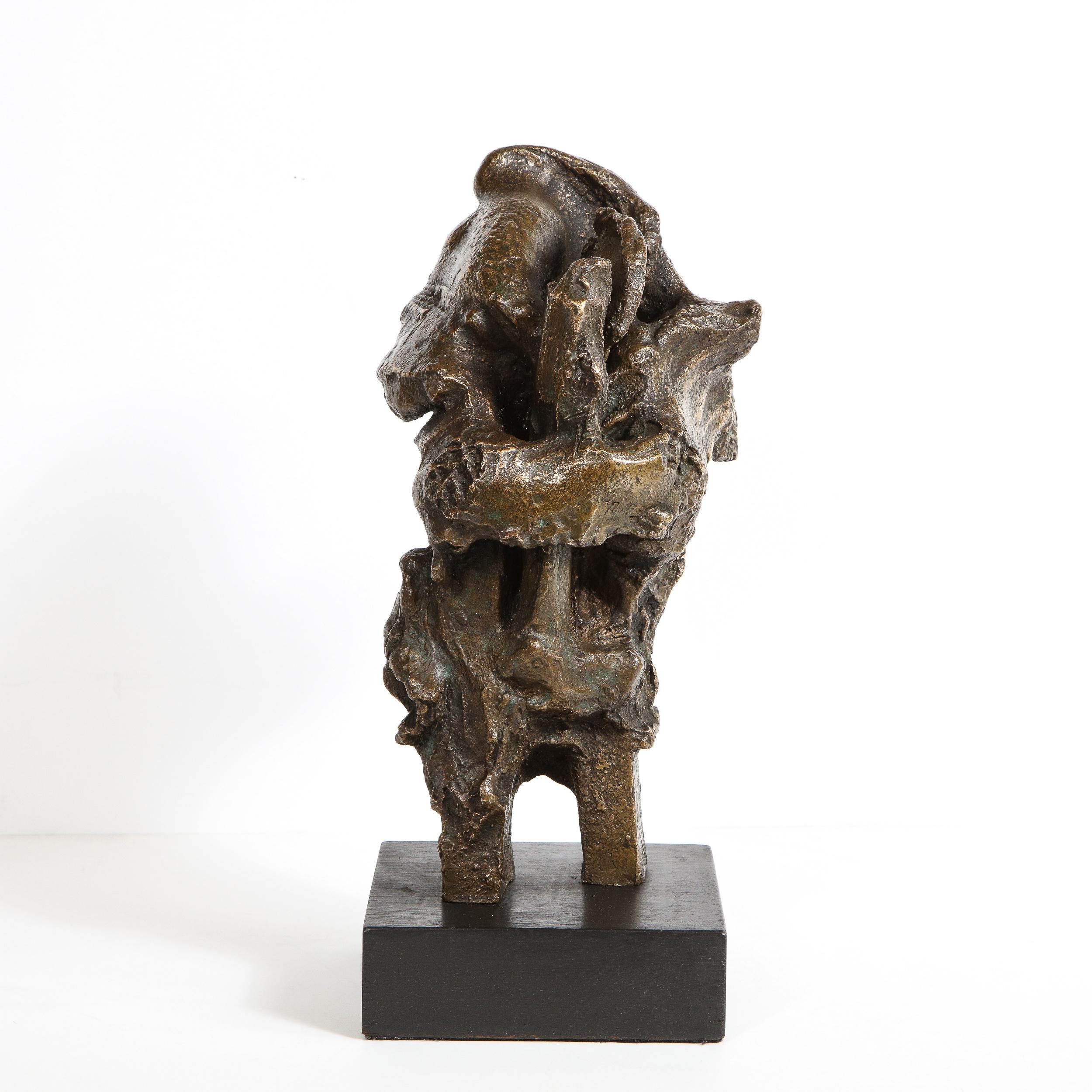 Mid-Century Modern Abstract Expressionist Bronze Sculpture, Manner of De Kooning 4