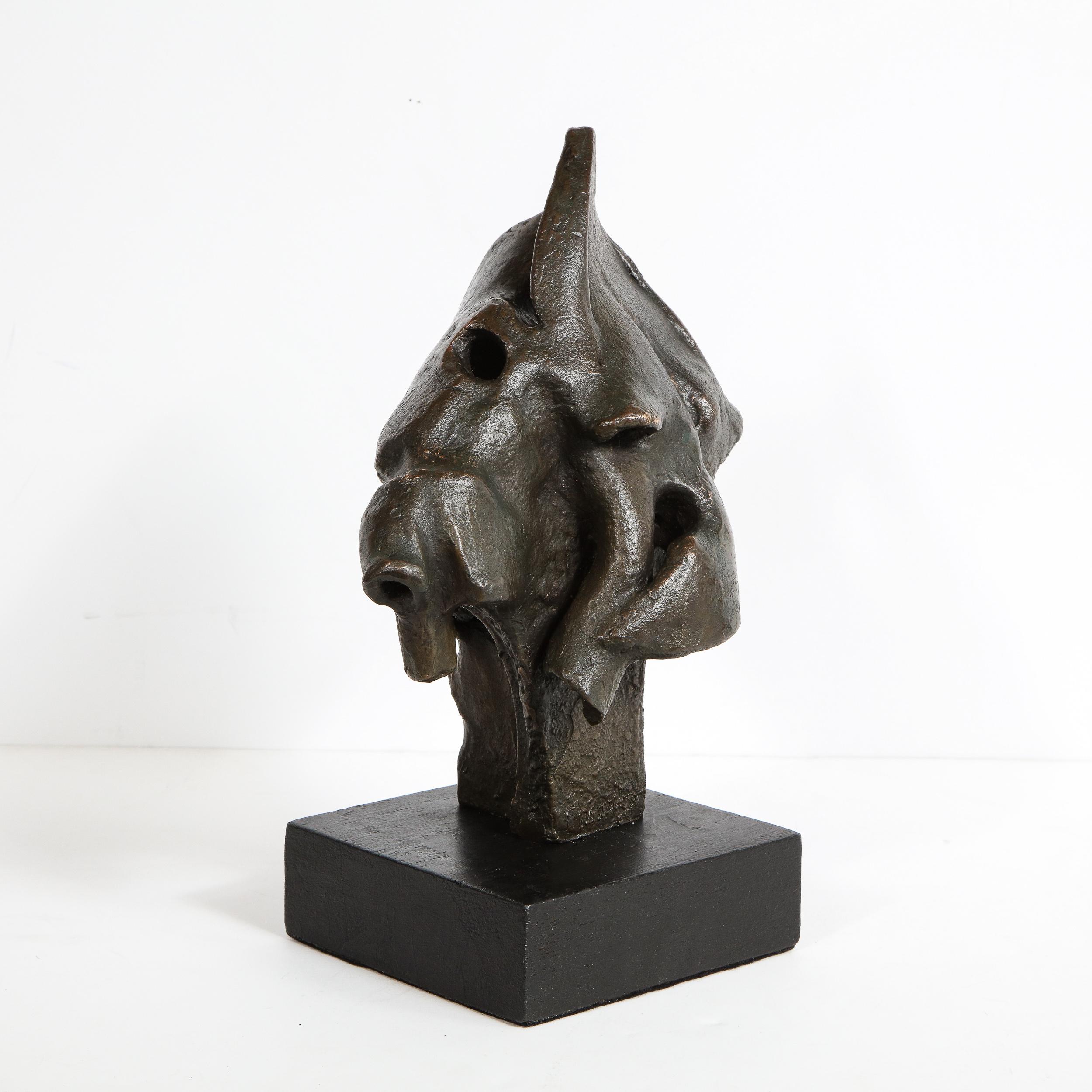 Mid-Century Modern Abstract Expressionist Organic Bronze Sculpture 6