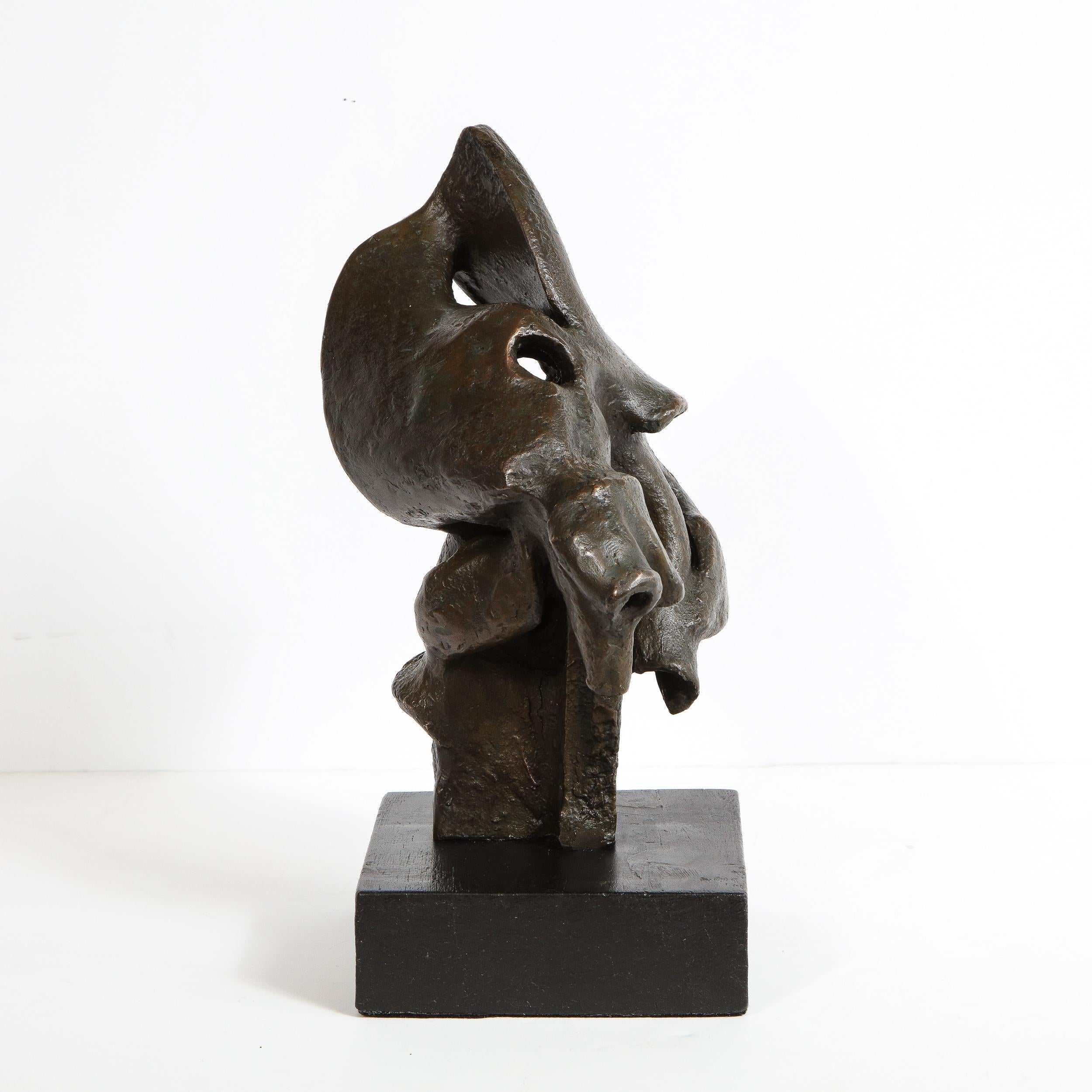 Mid-Century Modern Abstract Expressionist Organic Bronze Sculpture 7