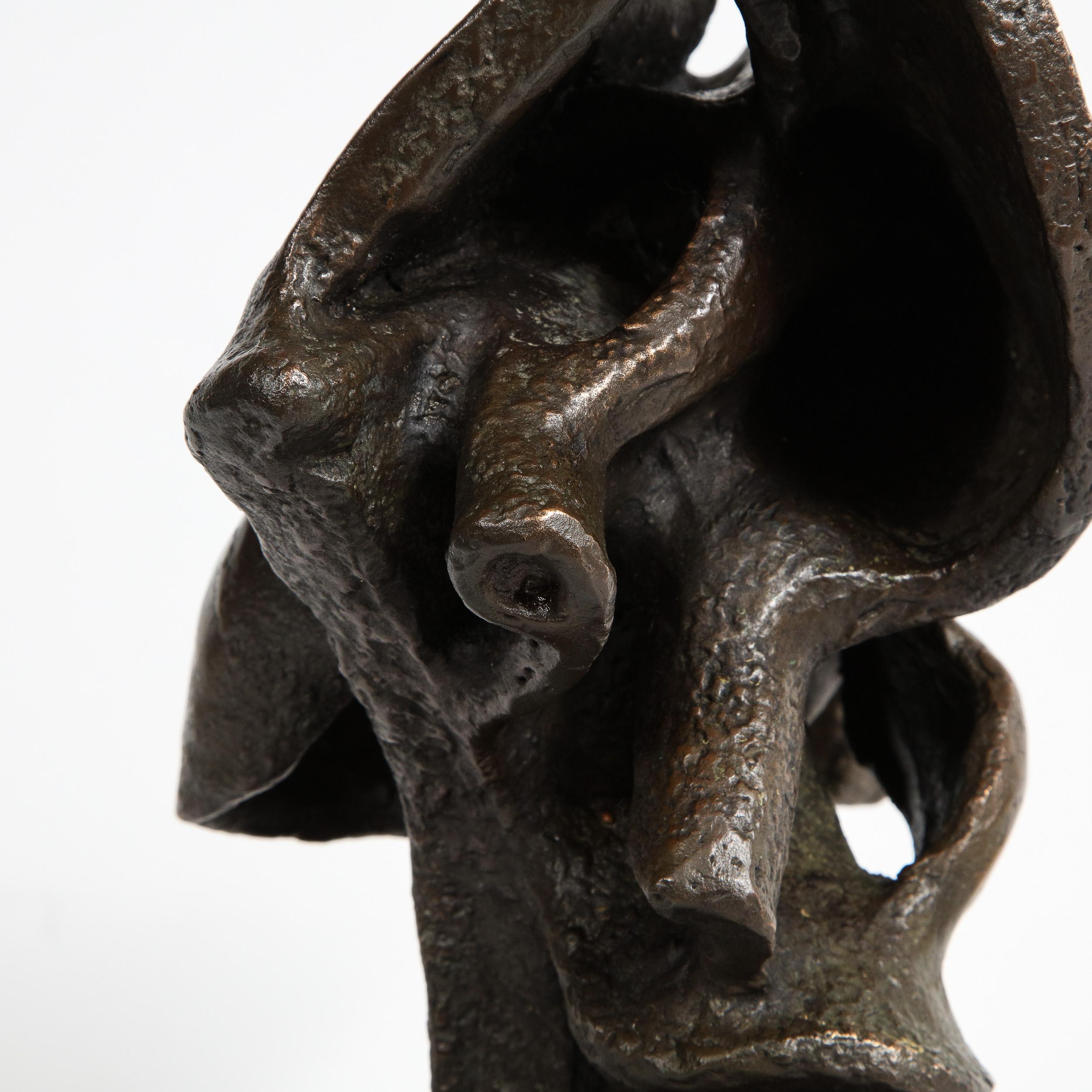 Mid-Century Modern Abstract Expressionist Organic Bronze Sculpture In Excellent Condition In New York, NY