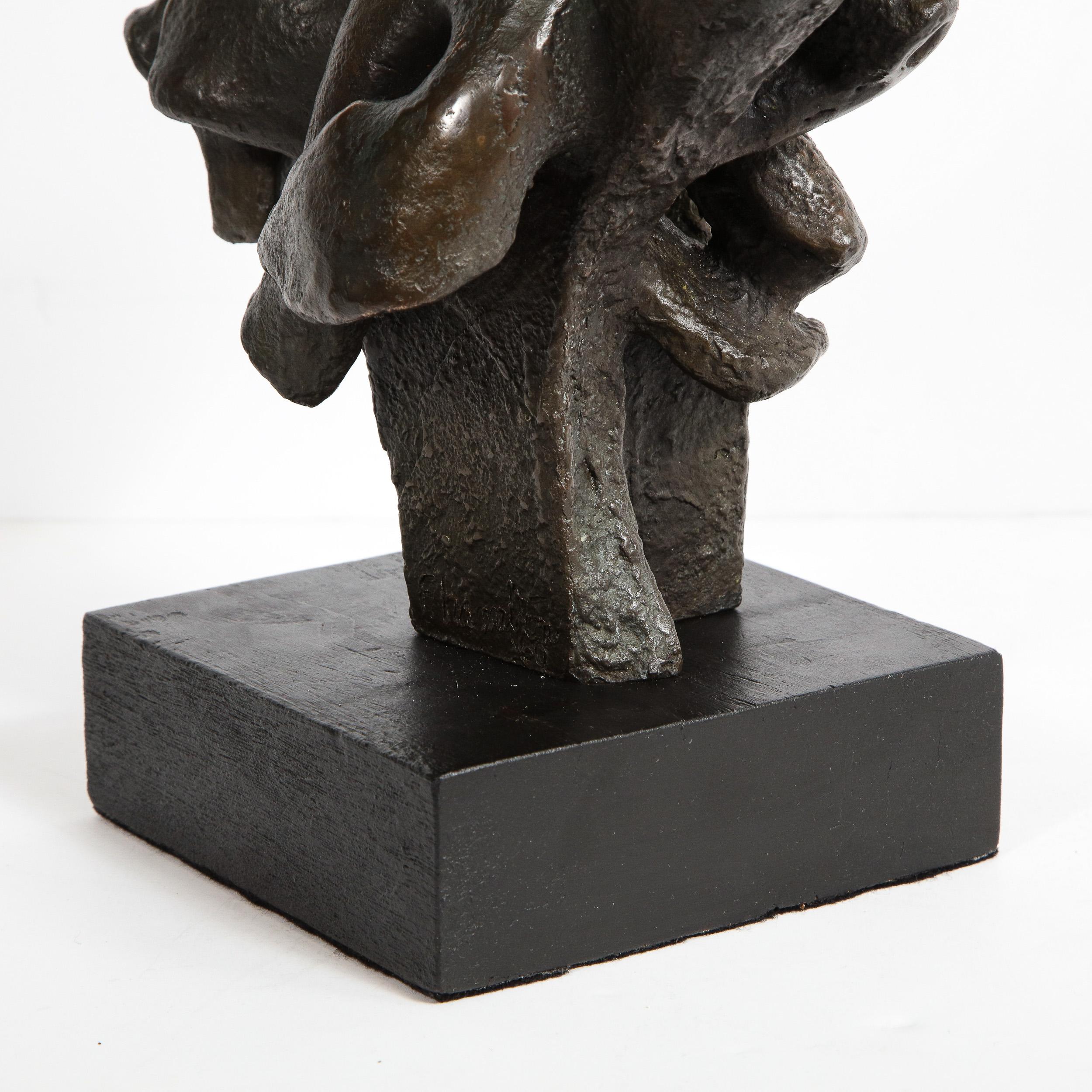 Mid-Century Modern Abstract Expressionist Organic Bronze Sculpture 2