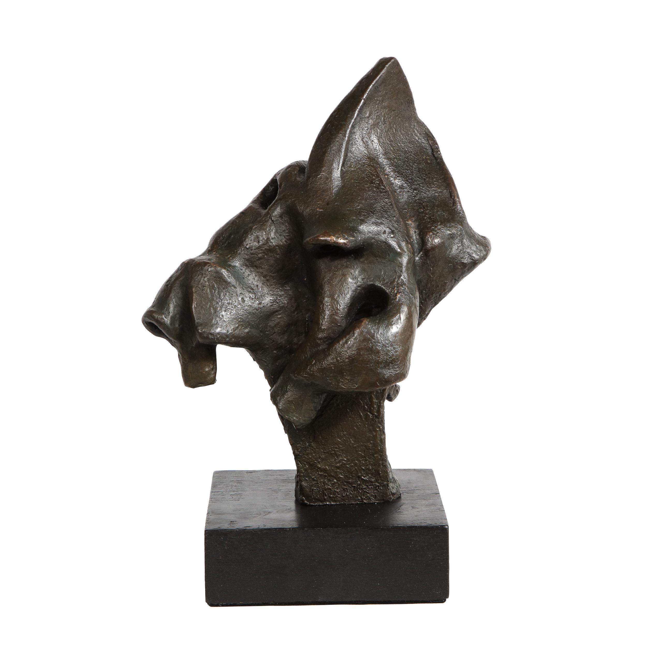 Mid-Century Modern Abstract Expressionist Organic Bronze Sculpture 3