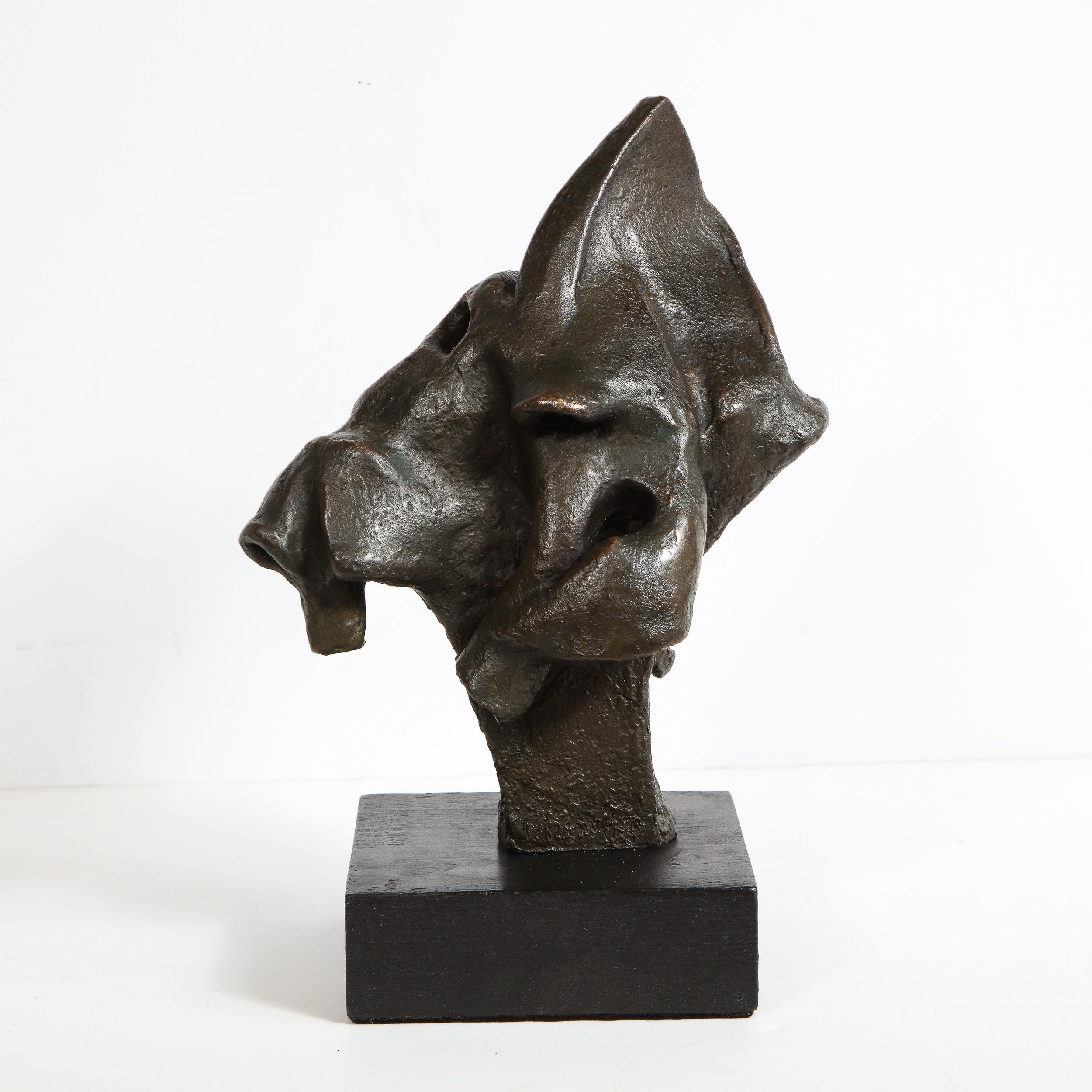 Mid-Century Modern Abstract Expressionist Organic Bronze Sculpture 4