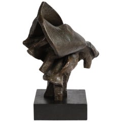 Vintage Mid-Century Modern Abstract Expressionist Organic Bronze Sculpture