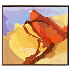 Mid Century Modern Abstract Expressionist Painting