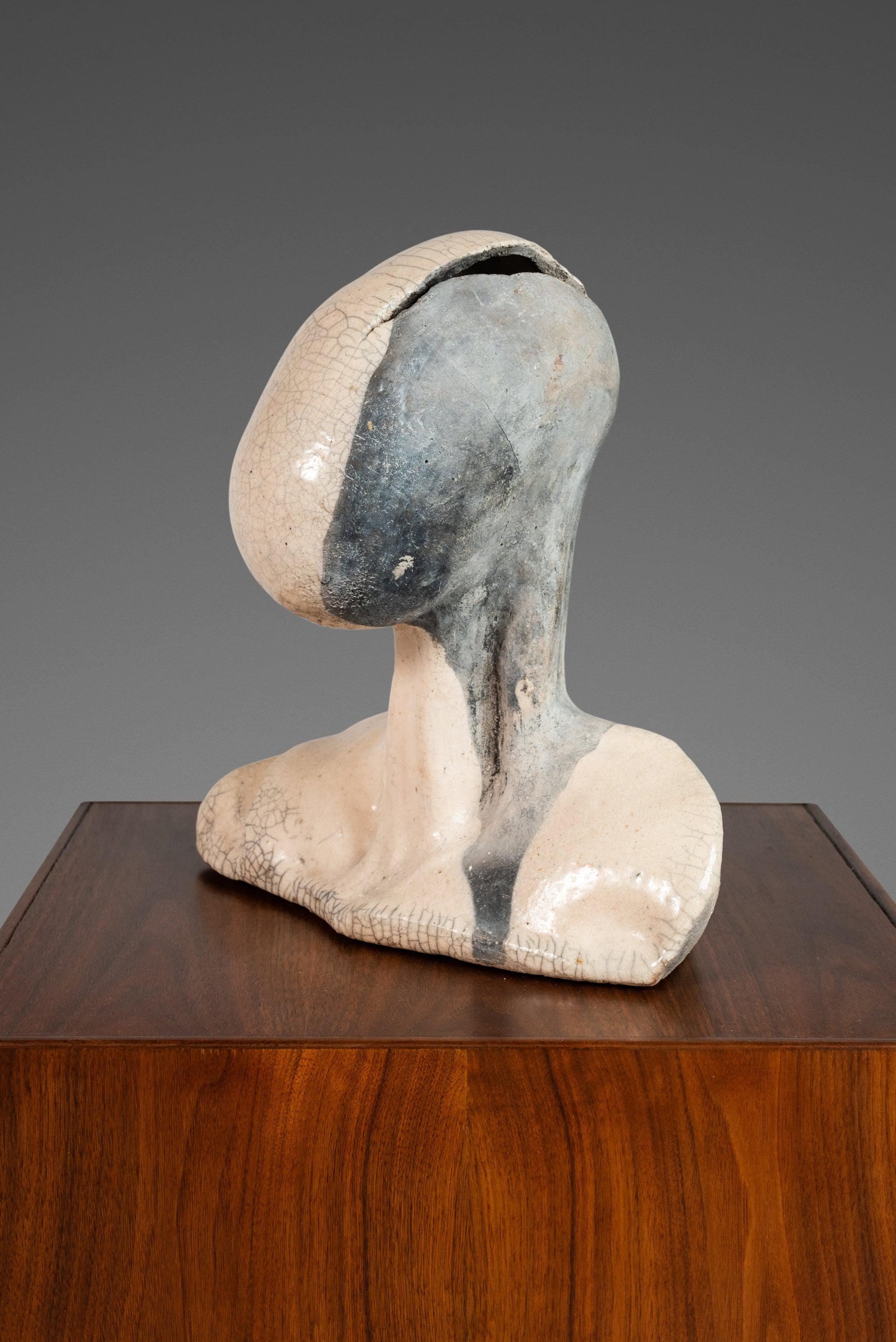 Mid-Century Modern Abstract Expressionist Sculptural Bust by Bedford, USA In Good Condition For Sale In Deland, FL