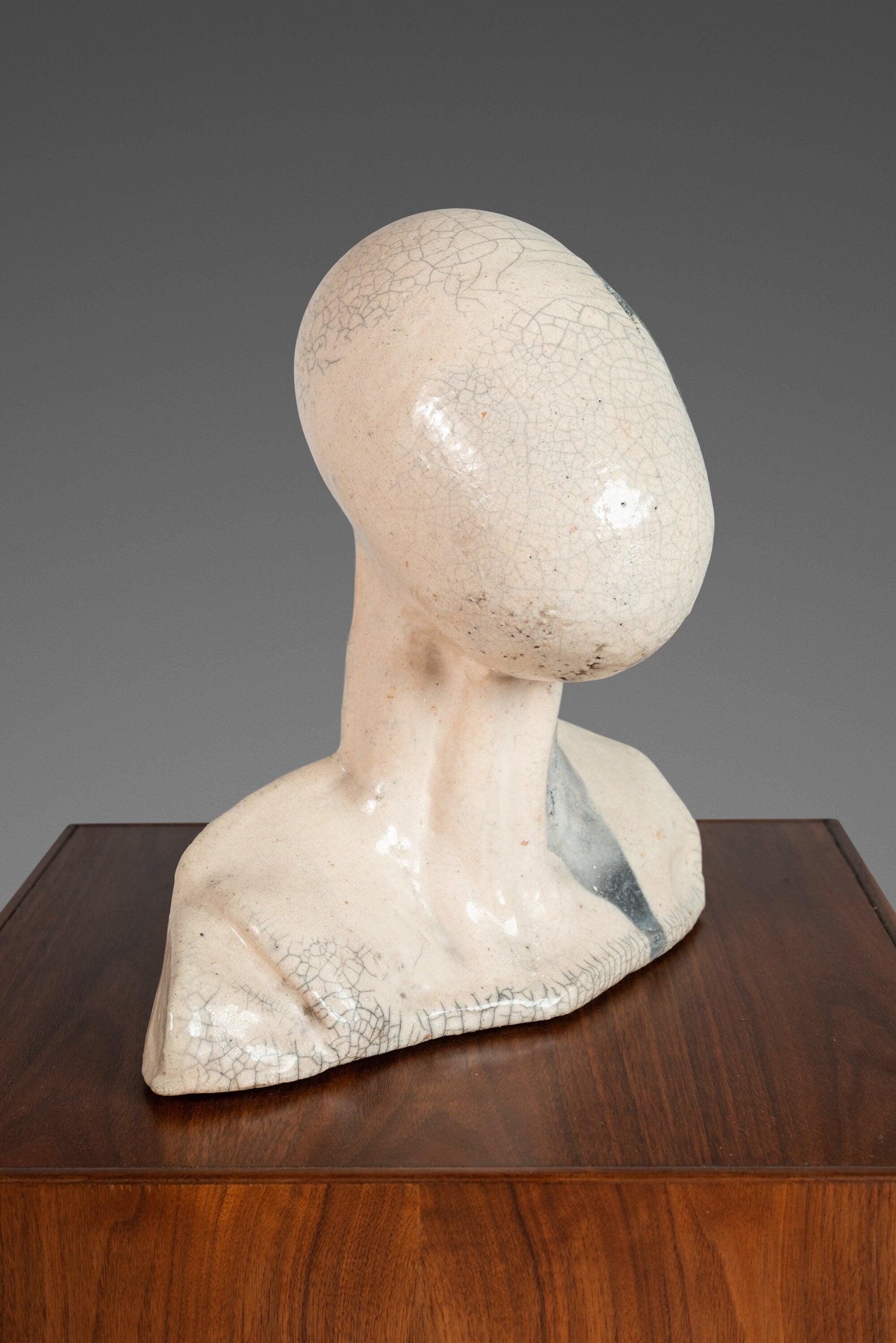Mid-20th Century Mid-Century Modern Abstract Expressionist Sculptural Bust by Bedford, USA For Sale
