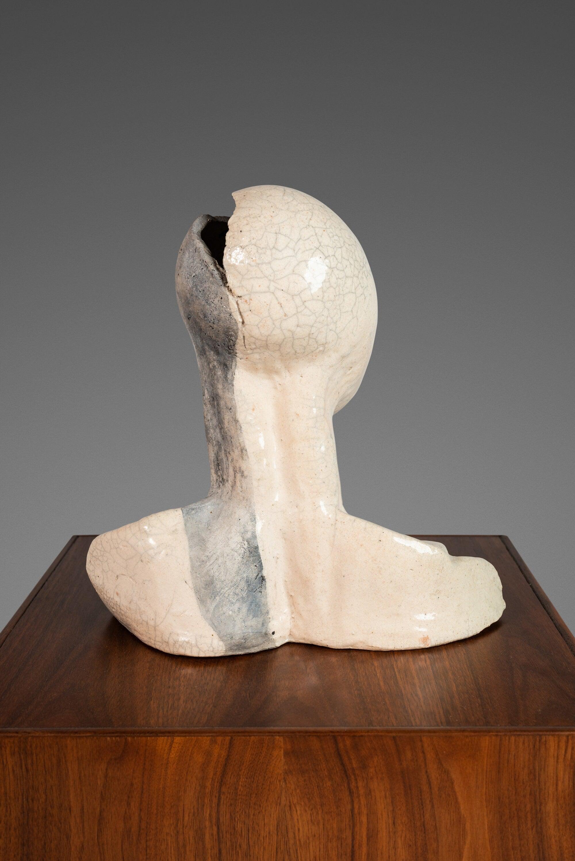 Mid-Century Modern Abstract Expressionist Sculptural Bust by Bedford, USA For Sale 1