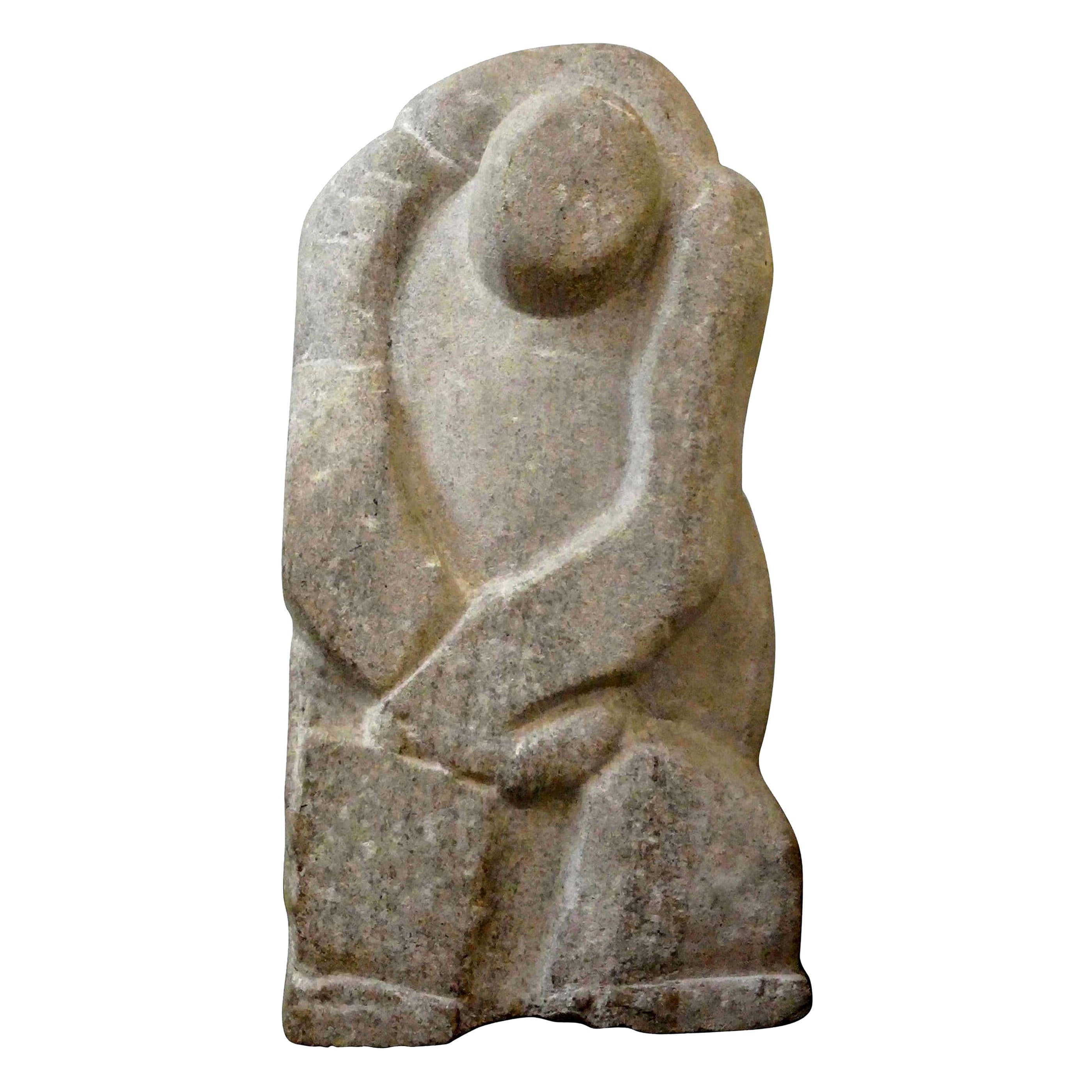 Mid-Century Modern Abstract Granite Sculpture