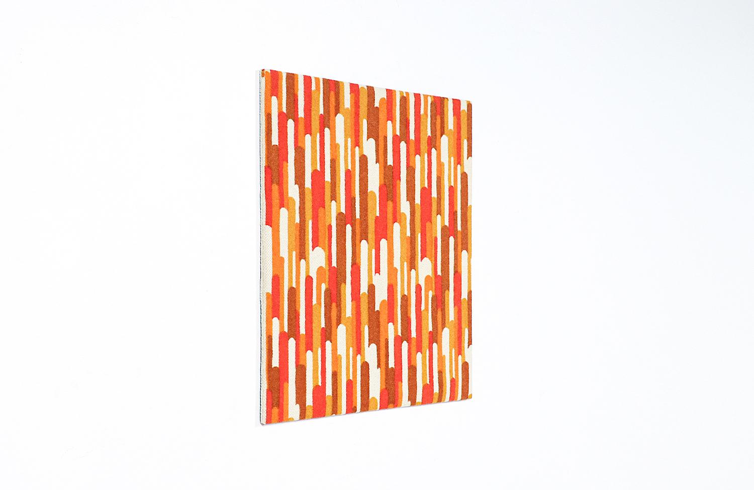 MidCentury Modern Abstract Graphic Textile Wall Art For Sale at 1stDibs