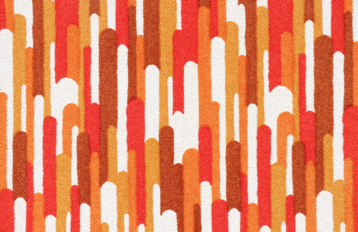 MidCentury Modern Abstract Graphic Textile Wall Art For Sale at 1stDibs