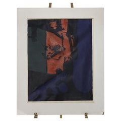 Media mista astratta impressionista della metà del secolo scorso C1968