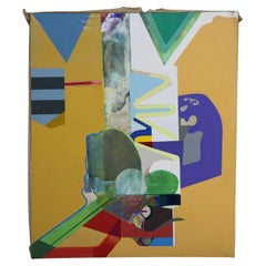 Abstrakt-impressionistisches Gemälde, Öl auf Leinwand, Mid-Century Modern, Gemälde C1968