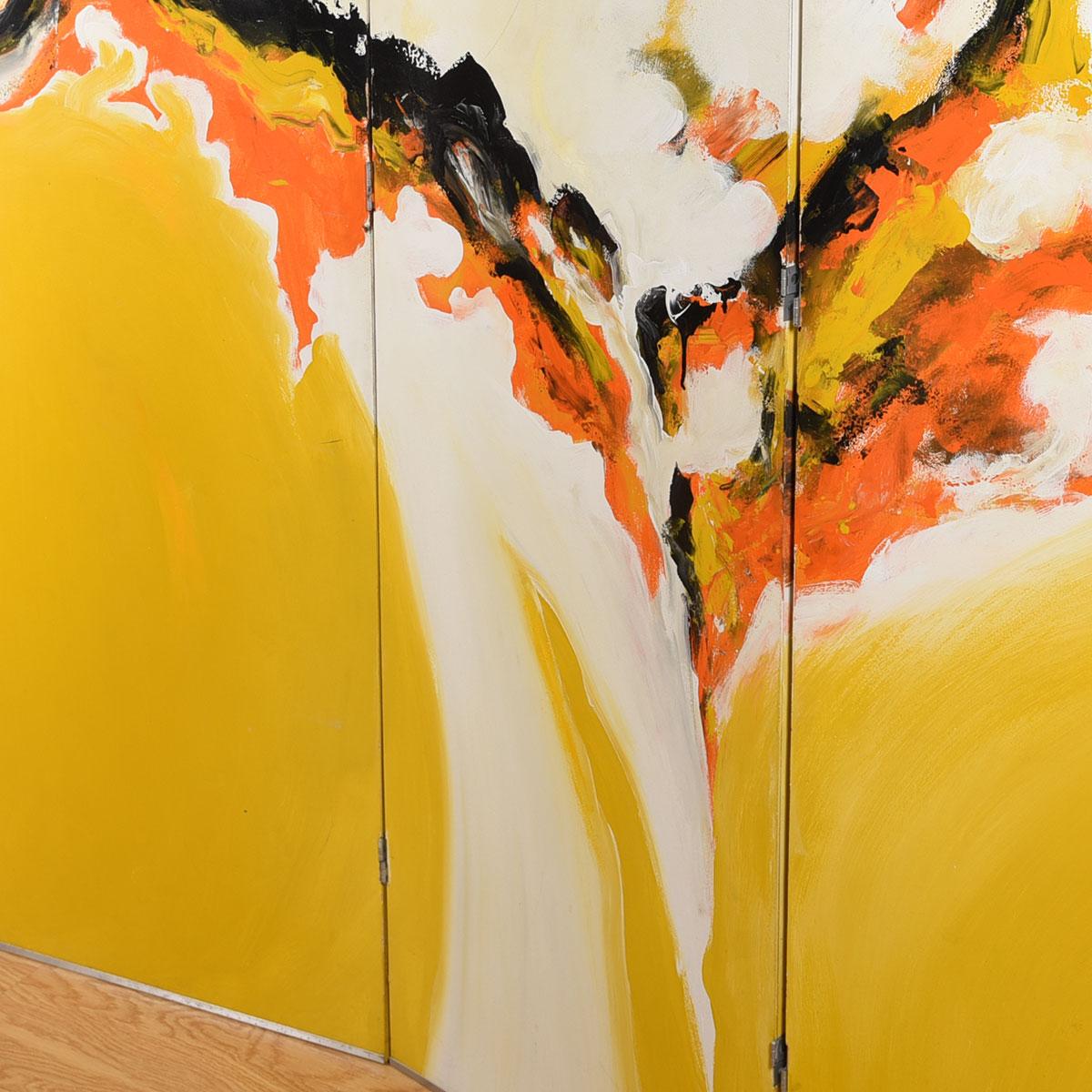 20ième siècle The Moderns Abstract Large Painted Room Divider (Séparateur de pièce) en vente