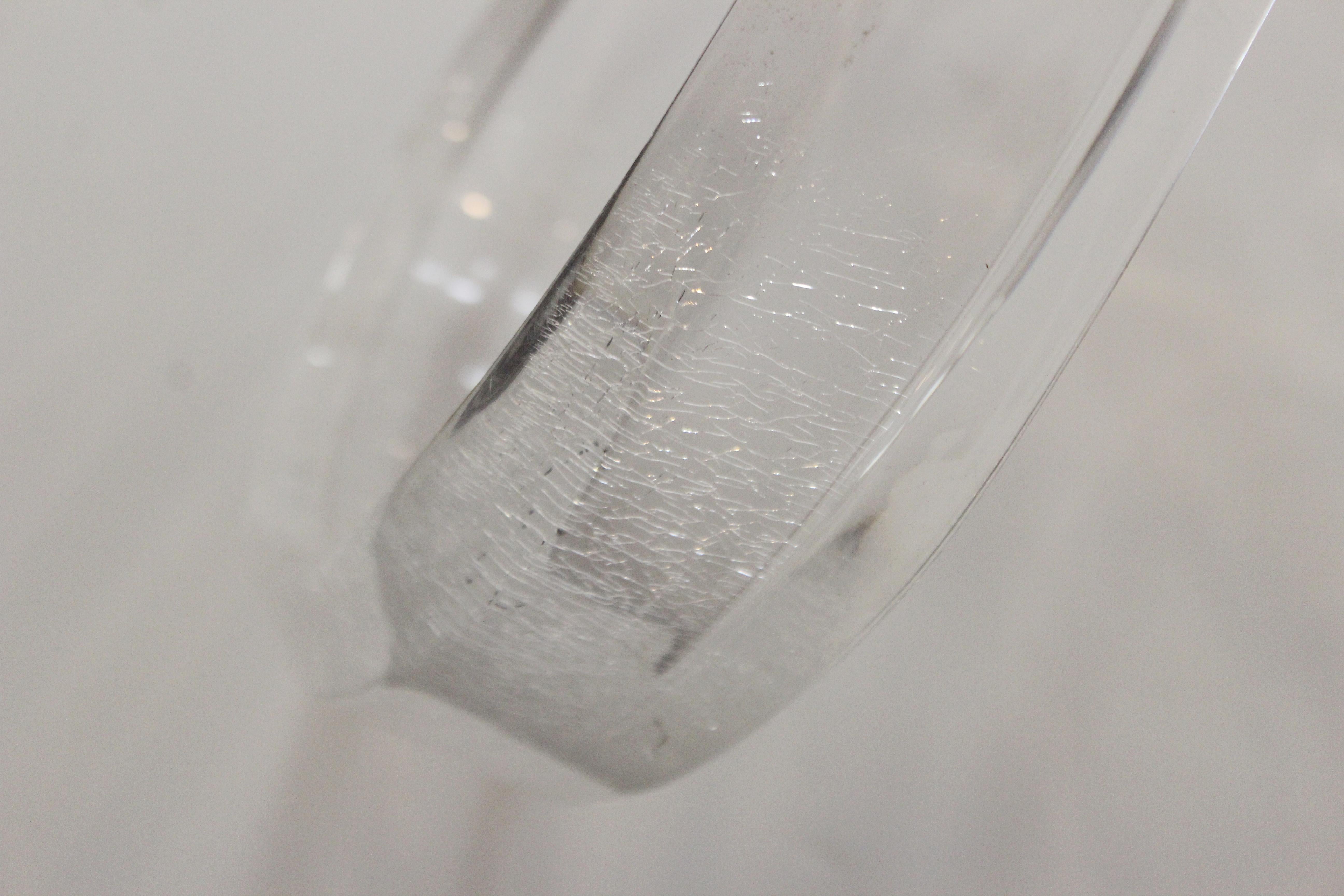 Mid-Century Modern Abstract Lucite Swirl on Stone Base 6