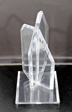 Mid-Century Modern Abstract Lucite Table Sculpture 1970s in Van Teal Style
