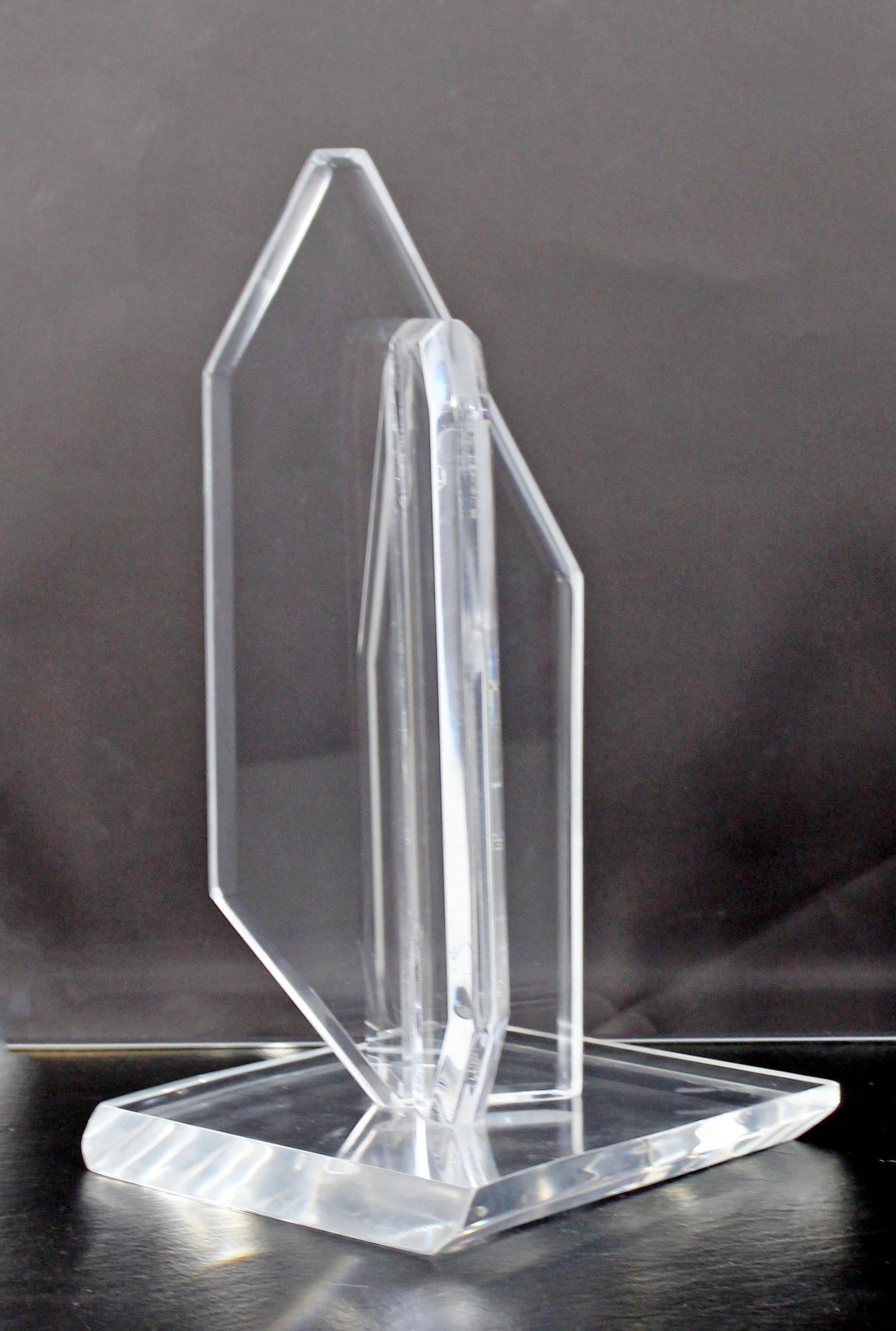 Mid-Century Modern Abstract Lucite Table Sculpture 1970s in Van Teal Style 1
