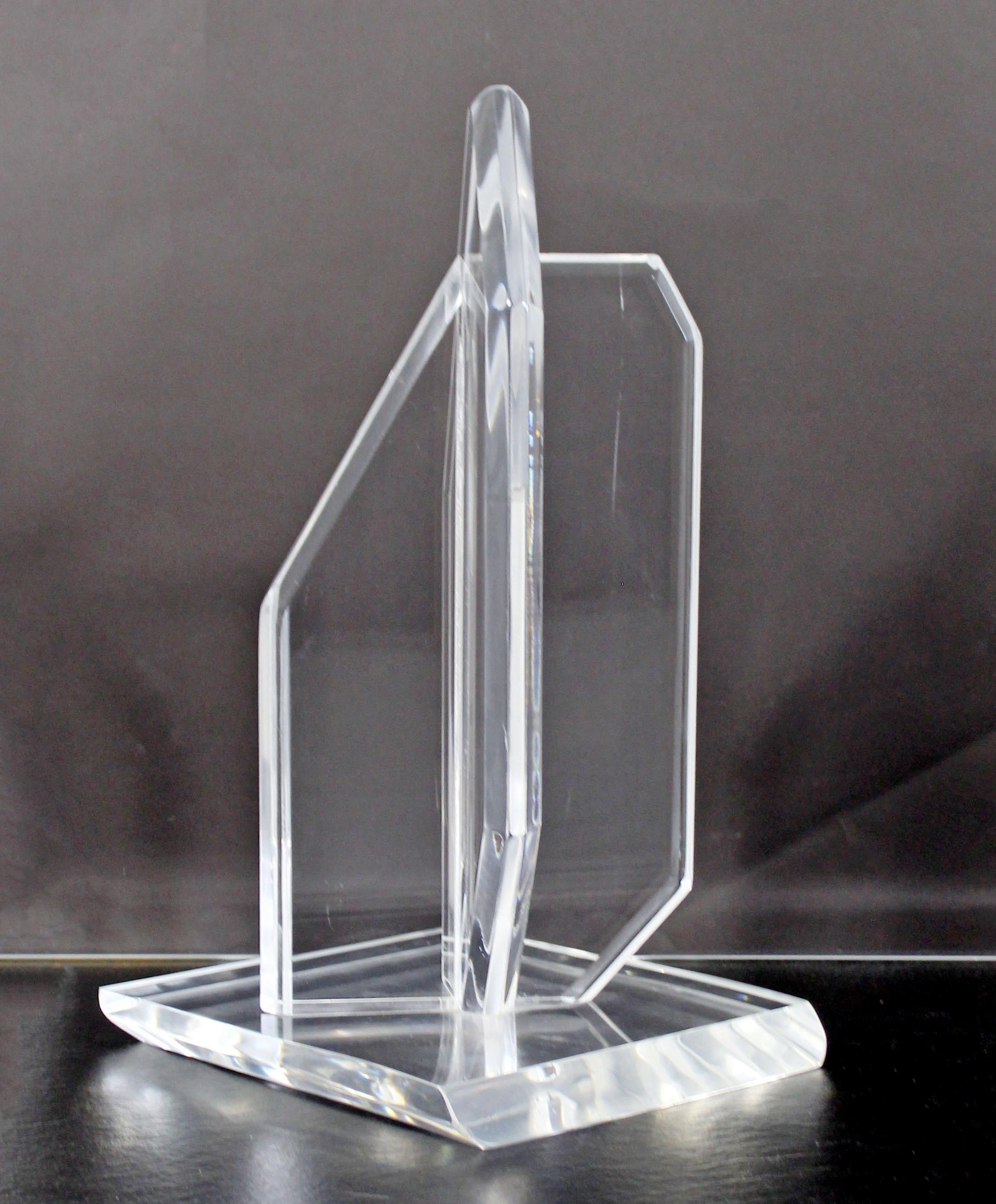 Mid-Century Modern Abstract Lucite Table Sculpture 1970s in Van Teal Style 3