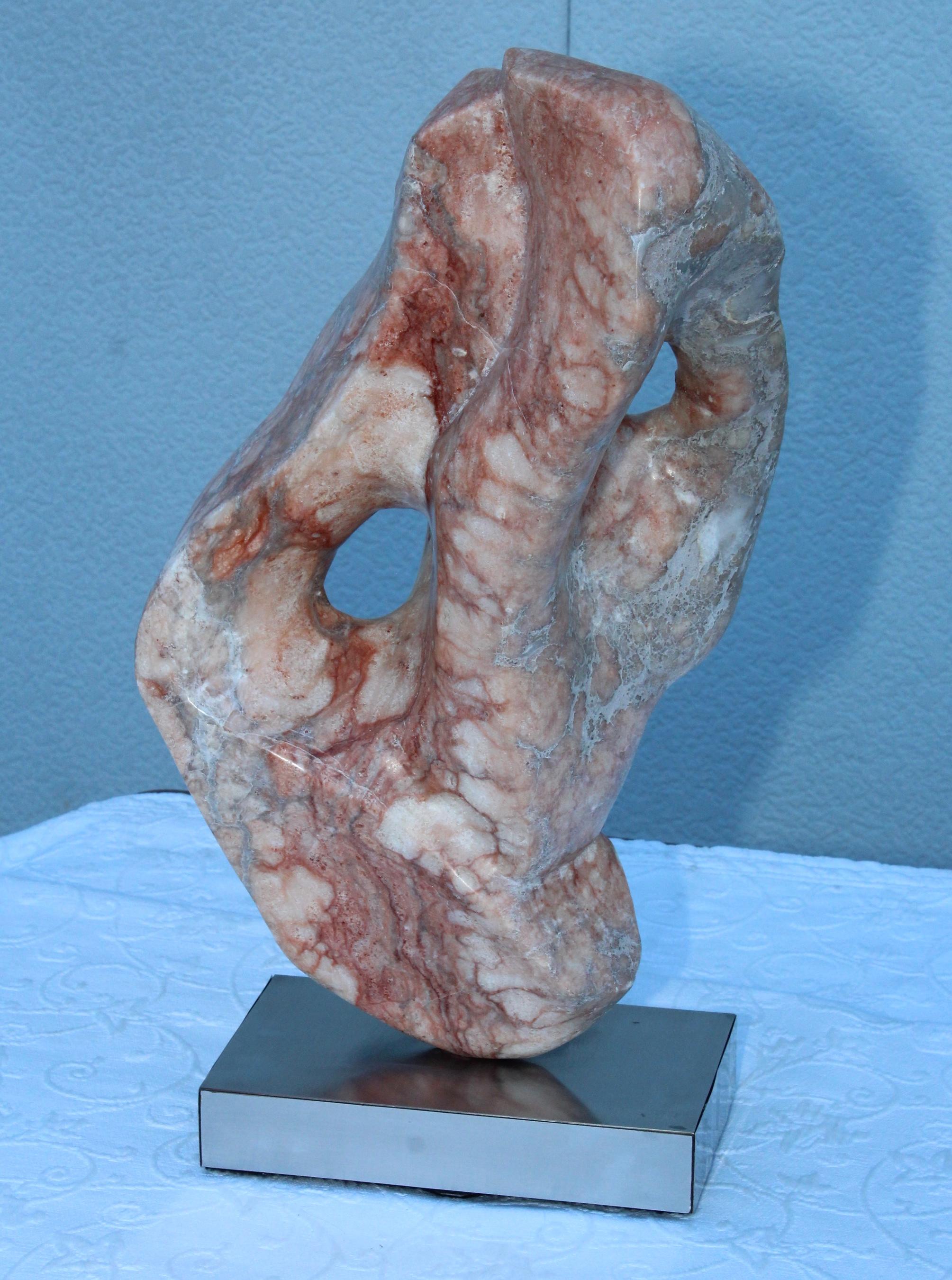 Mid-Century Modern Abstract Marble Sculpture 1