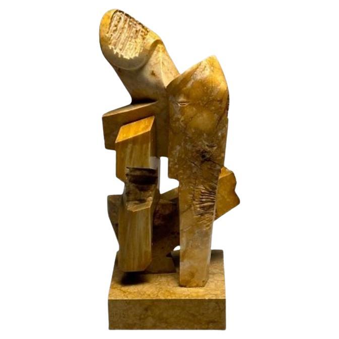 Mid-Century Modern, Abstract Marble Sculpture, Statue, Signed, Dated 1983 For Sale