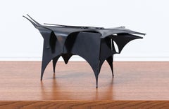 Mid-Century Modern Abstract Metal Bull Sculpture
