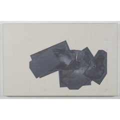 Mid-Century Modern Abstract Mixed Media Painting by Joel Bass